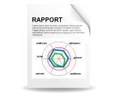 Rapport 360° feedback en ligne graphe radar